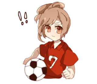 👩 Fußball, Fußball, Anime, Cartoon, Sport, Spiel telegram sticker