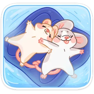 ☺️ hamster, mignon, animaux, dessin animé, animal de compagnie telegram sticker