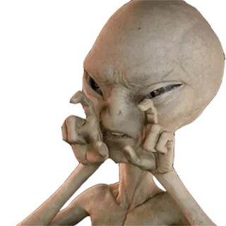 👽 Alien, Ofensivo, Gesto, Grosero, Insulto telegram sticker