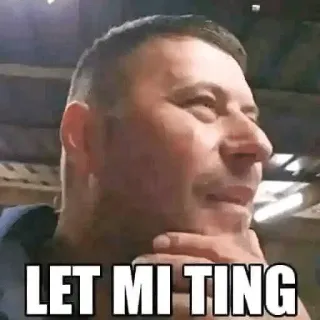 🤔 LET MI TING telegram sticker
