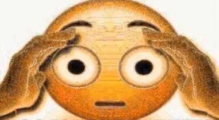 🤔 Emoji, Mãos, Meme, Engraçado telegram sticker