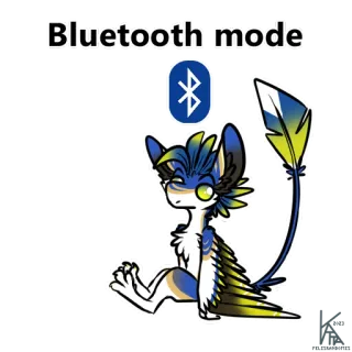📶 Bluetooth mode bluetooth, かわいい, 動物, 漫画, ステッカー telegram sticker