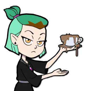 ☕️ Amity Blight The Owl House 만화, 마녀, 애니메이션, 마법, 판타지, 아미티 블라이트, 올빼미 하우스 telegram sticker