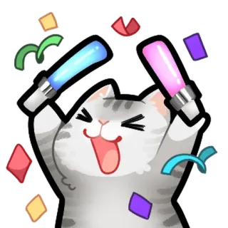 🥳 cat telegram sticker