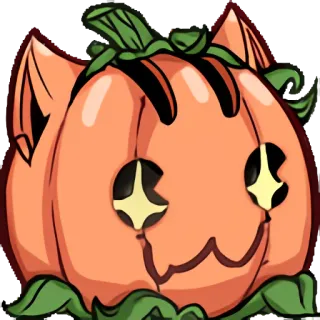 🎃 ฟักทอง, ฮาโลวีน, แมว, คาวาอิ, น่ารัก telegram sticker