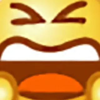 😑 emoji, crying, sad, yellow, face, expression telegram sticker