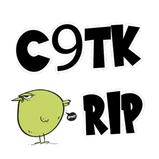 © C9TK RIP burung, bahasa gaul, ofensif telegram sticker