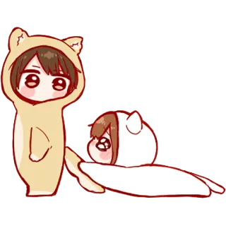 💞 かわいい, 可愛い, ちび, アニメ, 漫画 whatsapp sticker