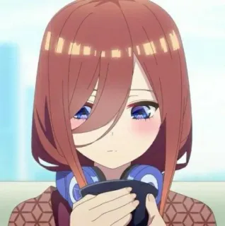 💙 anime, girl, cute, headphones telegram sticker