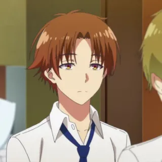 🎲 Ayanokoji Kiyotaka Classroom of the Elite anime, escola, estudante, sério, Kiyotaka, Ayanokoji whatsapp sticker