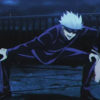 🤍 Satoru Gojo Jujutsu Kaisen anime, manga, gojo, satoru gojo, jujutsu sorcerer, powerful, cool whatsapp sticker