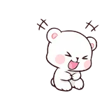😆 медведь, милый, животное, мультик, смешной telegram sticker
