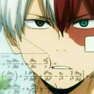 🧊 Shoto Todoroki My Hero Academia Anime, Personagem, My Hero Academia, Shoto Todoroki, Matemática telegram sticker