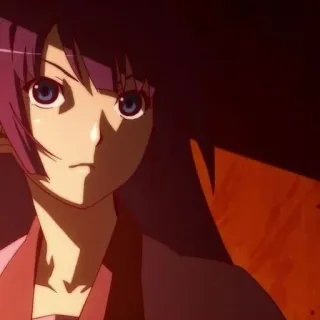 🎭 Hitagi Senjougahara Bakemonogatari Anime, Postać, Hitagi Senjougahara, Bakemonogatari telegram sticker