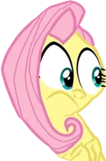 😕 Fluttershy My Little Pony Cartoon, Pony, Fluttershy, Süß, Animation telegram sticker