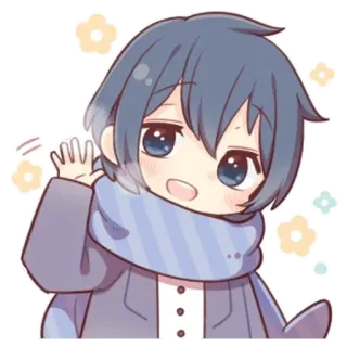 🌟 Anime, Słodkie, Kreskówka, Kawaii, Naklejka, Postać telegram sticker