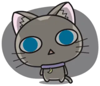 😨 cat, cartoon, kawaii, animal, cute whatsapp sticker