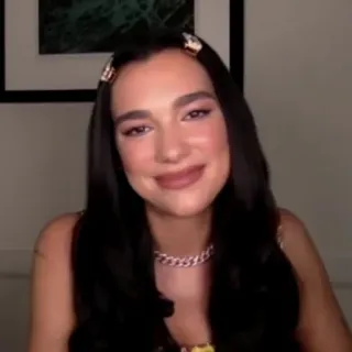 📌 Dua Lipa Sänger, Promi, Frau, Porträt, Mode, Schönheit whatsapp sticker