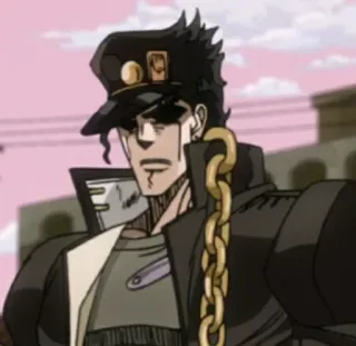 😑 Jotaro Kujo JoJo's Bizarre Adventure Anime, Jotaro Kujo, Jojo, Personaggio, Cartone animato, Manga whatsapp sticker