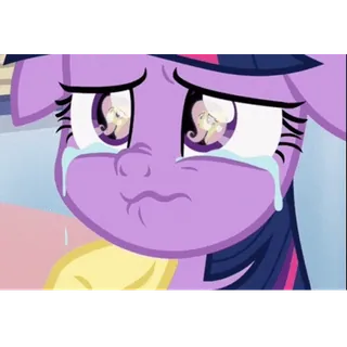❤️ Twilight Sparkle My Little Pony Pony, Weinend, Traurig, My Little Pony, Cartoon, Twilight Sparkle telegram sticker