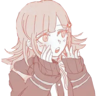 🥰 Chiaki Nanami Danganronpa anime, cartoon, Danganronpa, character, Chiaki Nanami telegram sticker