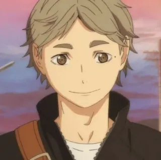 🙂 Sugawara Koushi Haikyuu!! Anime, Haikyuu, Sugawara, Koushi, Personnage telegram sticker