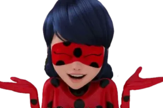 🐞 Ladybug Miraculous: Tales of Ladybug & Cat Noir 卡通, 超级英雄, 瓢虫少女, 瓢虫 whatsapp sticker