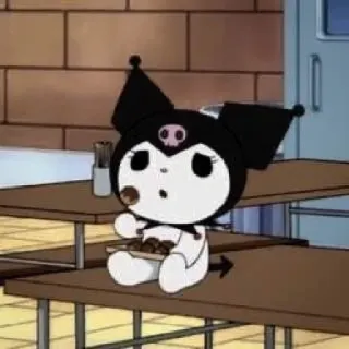 🧦 Kuromi クロミ, サンリオ, アニメ, 漫画, 可愛い, かわいい, キャラクター whatsapp sticker
