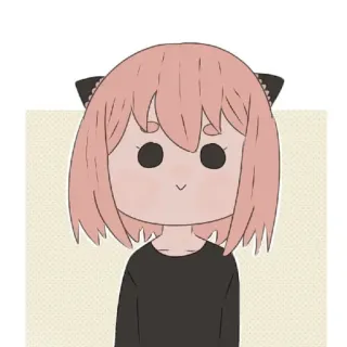 🙂 Anya Forger Spy x Family Anya Forger, Spy x Family, anime, cute, cartoon telegram sticker