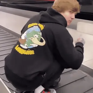 🤫 WORLDWIDE monde, globe, sweat à capuche, geste, doigt d'honneur, offensant telegram sticker