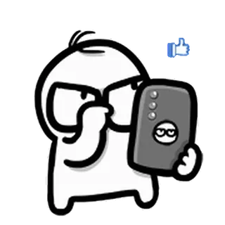 🫣 Cartoon, Stimmung, Lustig, Figur, Kunst whatsapp sticker