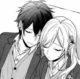 💚 Anime, Coppia, Romance, Dormire, Carino telegram sticker