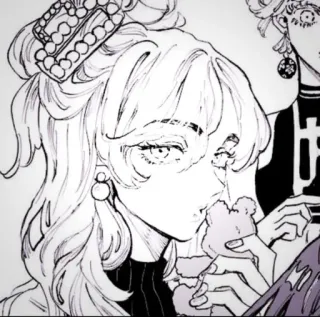 ☺️ Anime, Manga, Seni, Ilustrasi, Gambar, Karakter, Sketsa telegram sticker