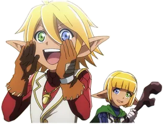 🗣 anime, elf, character, fantasy telegram sticker