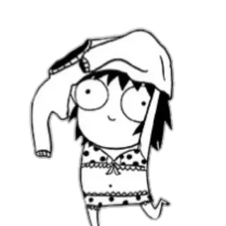 🙂 Anime, Cartoni animati, Pigiama, Carino telegram sticker