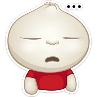 🤯 ... empanadilla, comida, lindo, emoji, pensando, dibujos animados whatsapp sticker