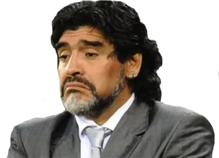 😕 Diego Maradona football, foot, Maradona, athlète, argentine whatsapp sticker