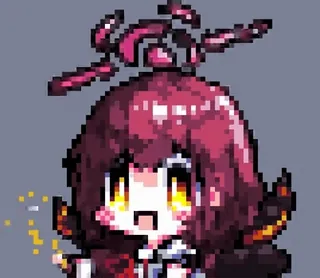 🔥 Anime, Postać, Pixel art, Słodkie, Kawaii telegram sticker