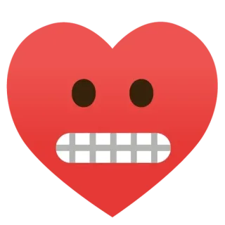 🌟 heart, emoji, angry, annoyed, frustrated, pixelated telegram sticker