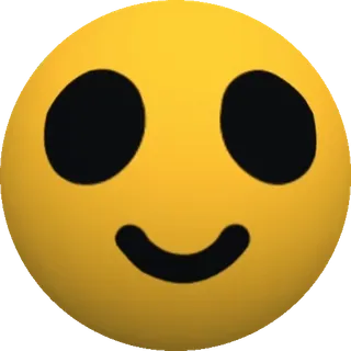 🙂 Эмодзи, Смайлик, Счастливый, Желтый, Выражение лица telegram sticker
