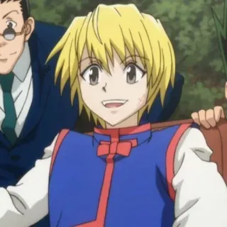🕷️ Kurapika Hunter x Hunter anime, manga, Hunter x Hunter, Kurapika, blonde hair, character telegram sticker