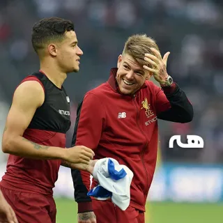 😂 هه calcio, sport, atleti, calcio, squadra, Liverpool whatsapp sticker