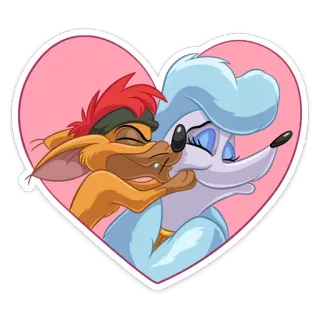 Тито и Жоржетта от @stickers_vk telegram stickers