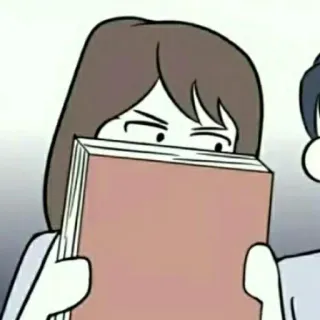 📍 アニメ, 漫画, 本, 読書, 女の子, 怒り telegram sticker