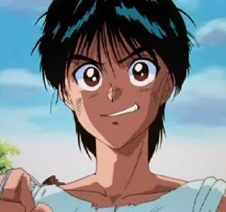 😄 Yusuke Urameshi Yu Yu Hakusho Аниме, Манга, Сёнен, Персонаж, Боец telegram sticker