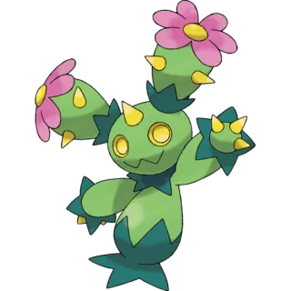 🐉 Cacturne Pokemon cactus, pokemon, grass, dark, plant, monster, game telegram sticker