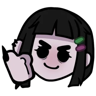 👍 charakter, cartoon, mittelfinger, beleidigend, geste telegram sticker