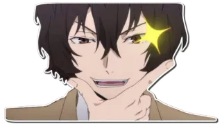 ✨ Dazai Osamu Bungou Stray Dogs Anime, Dazai Osamu, Bungo Stray Dogs, Manga, Postać, Fabuła telegram sticker