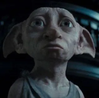 🌟 Dobby Harry Potter Dobby, elfe de maison, Harry Potter, fantaisie, magie, sorcier whatsapp sticker