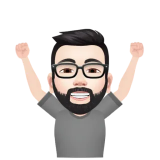✳️ avatar, man, celebration, success, excited, happy telegram sticker